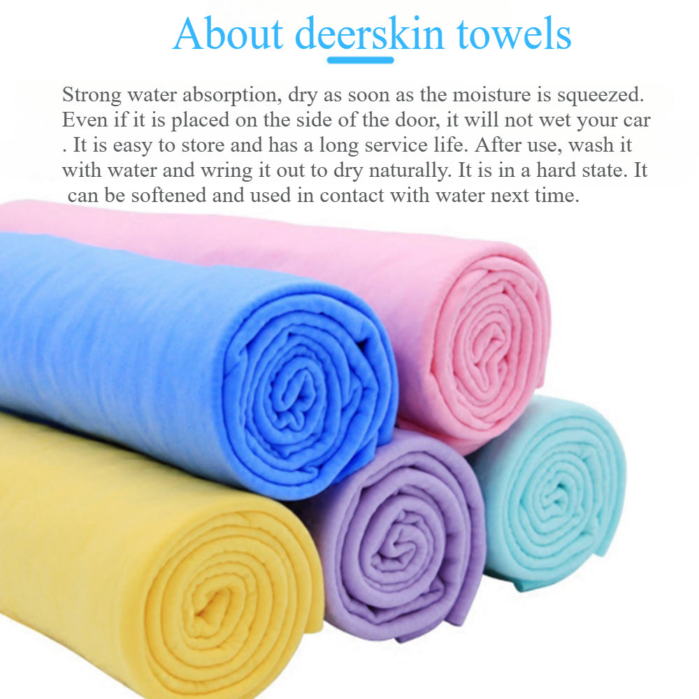 Quick Dry Super Absorbent Shammy Towels for Dogs & Cats - Eco-Friendly Grooming Towel Pack