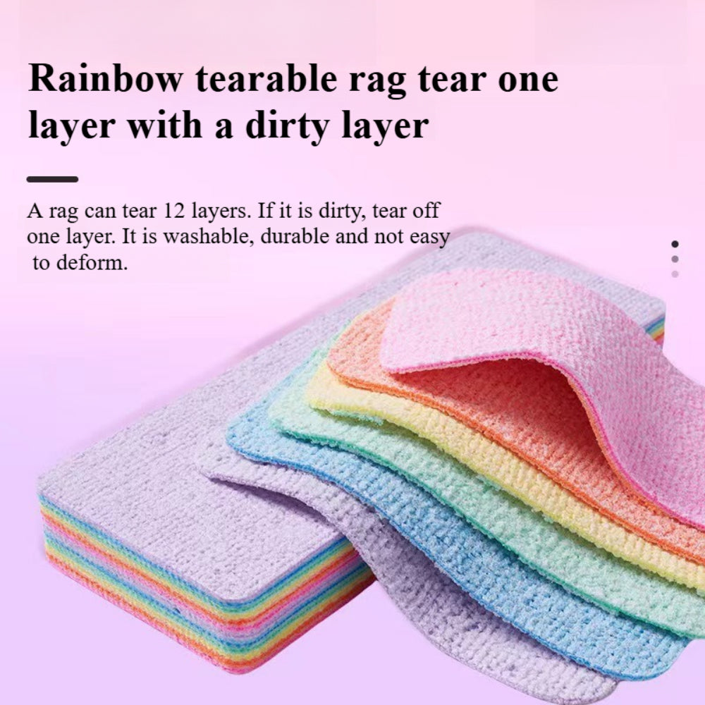 2-Pack 12-Layer PVA Sponge Set - Ultra Absorbent Tearable Cleaning Pads for Kitchen & Household (Reusable & Separable)