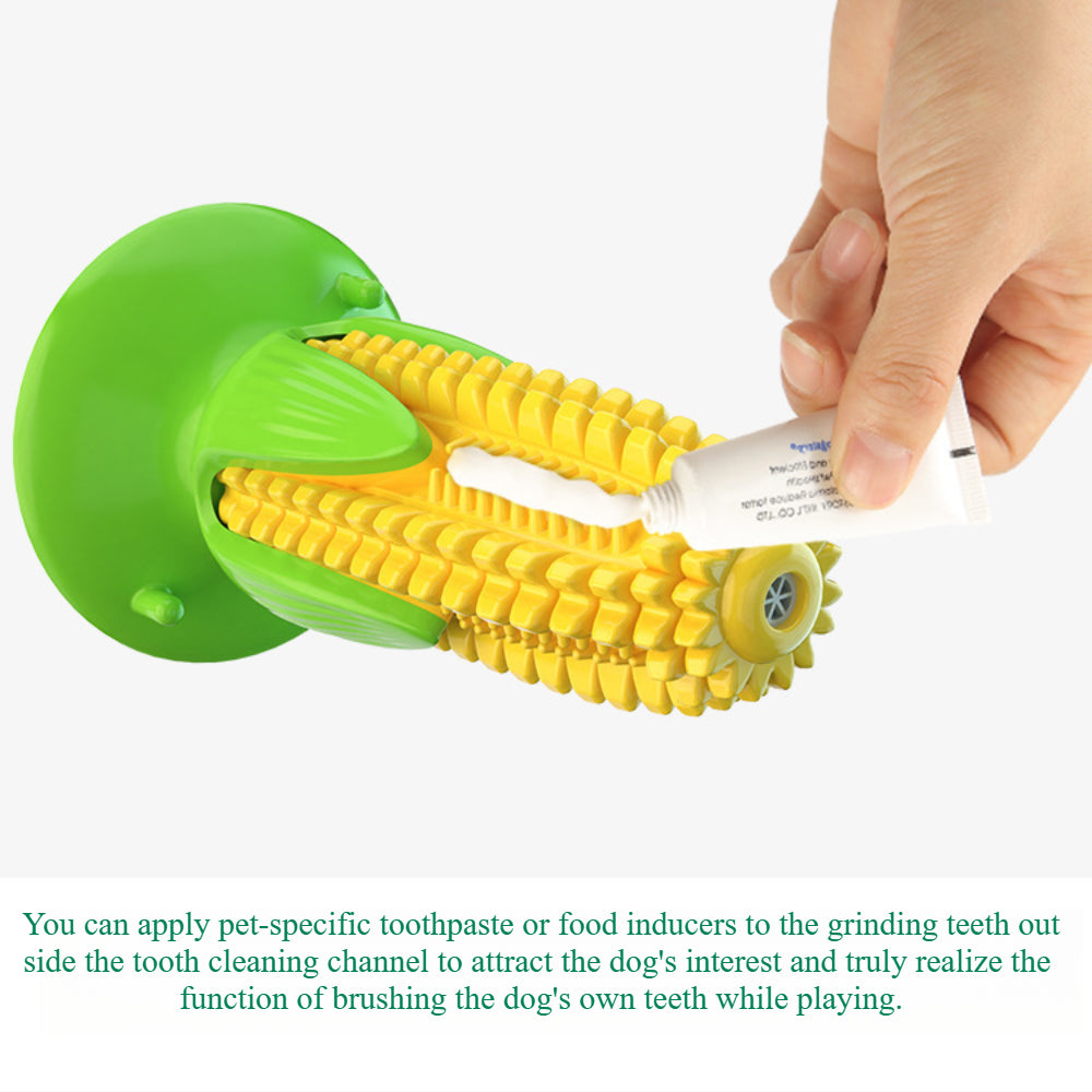 Tough Corn Dog Chew Toys - Durable Rubber Squeaky Toys for Aggressive Chewers
