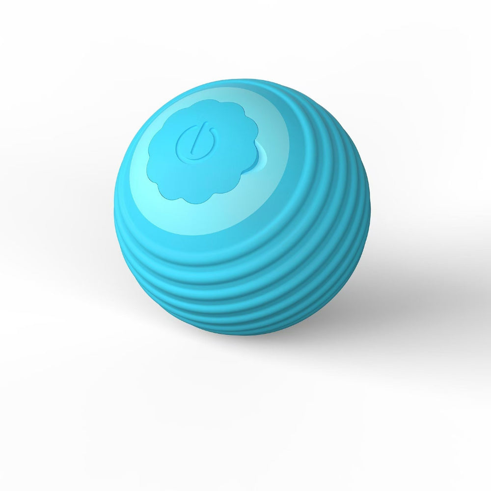 Interactive Cat Toy Ball - 360° Auto-Rolling with LED & Sound - USB Rechargeable Pet Toy
