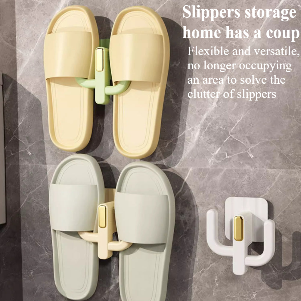 4-Pack No-Drill Shoe Rack - Sticky Mount Hanging Organizer for Doors/Walls