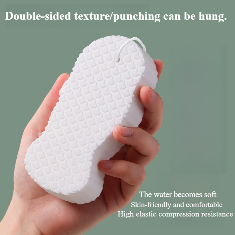 4 PCS Exfoliating Bath Sponges Set - Body Scrub Sponges for Dead Skin Removal - Gentle for Adults, Baby & Pregnant Women