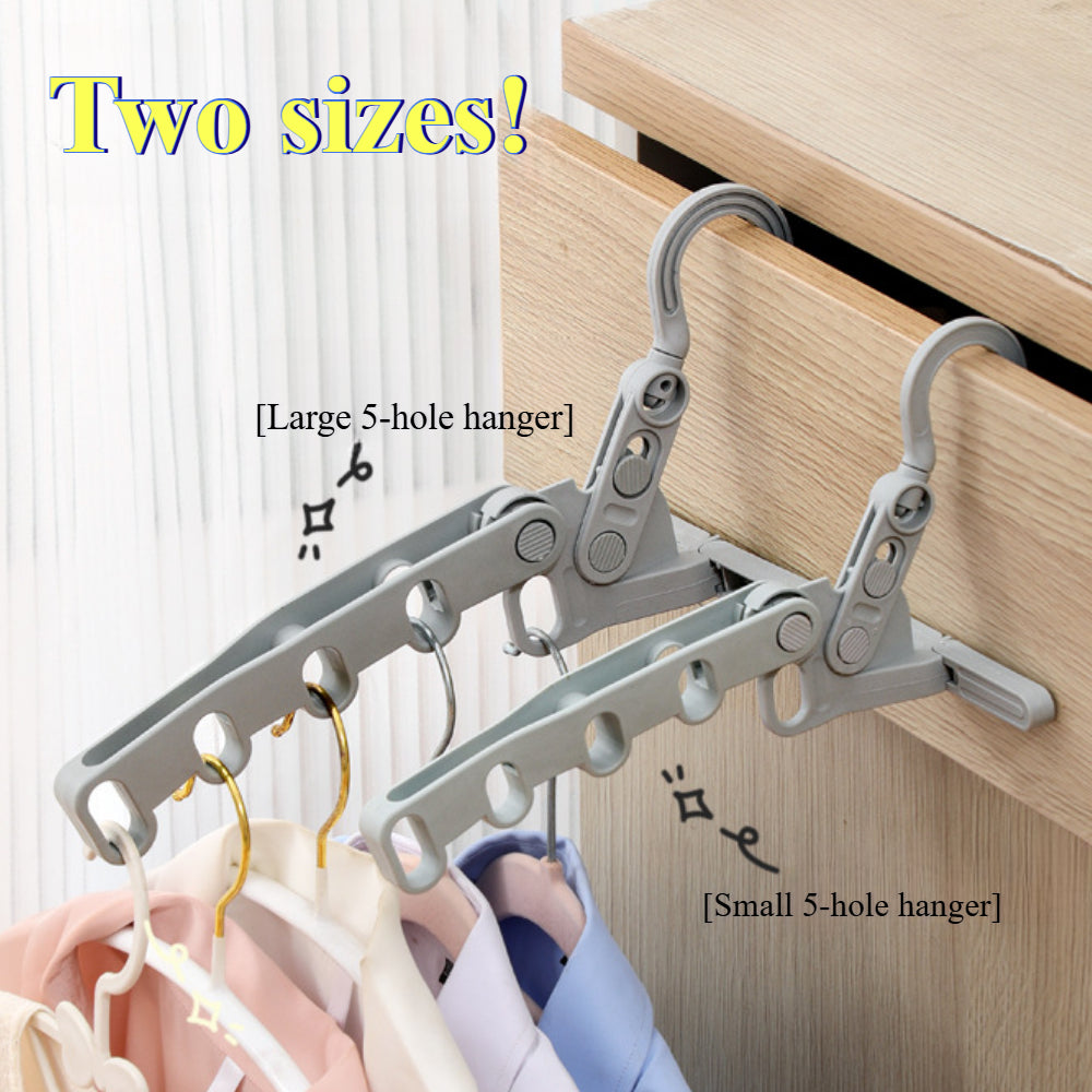 Portable Folding Clothes Drying Rack with Hook - Compact Travel Hanger for Laundry, RV, Cruise Ships etc.