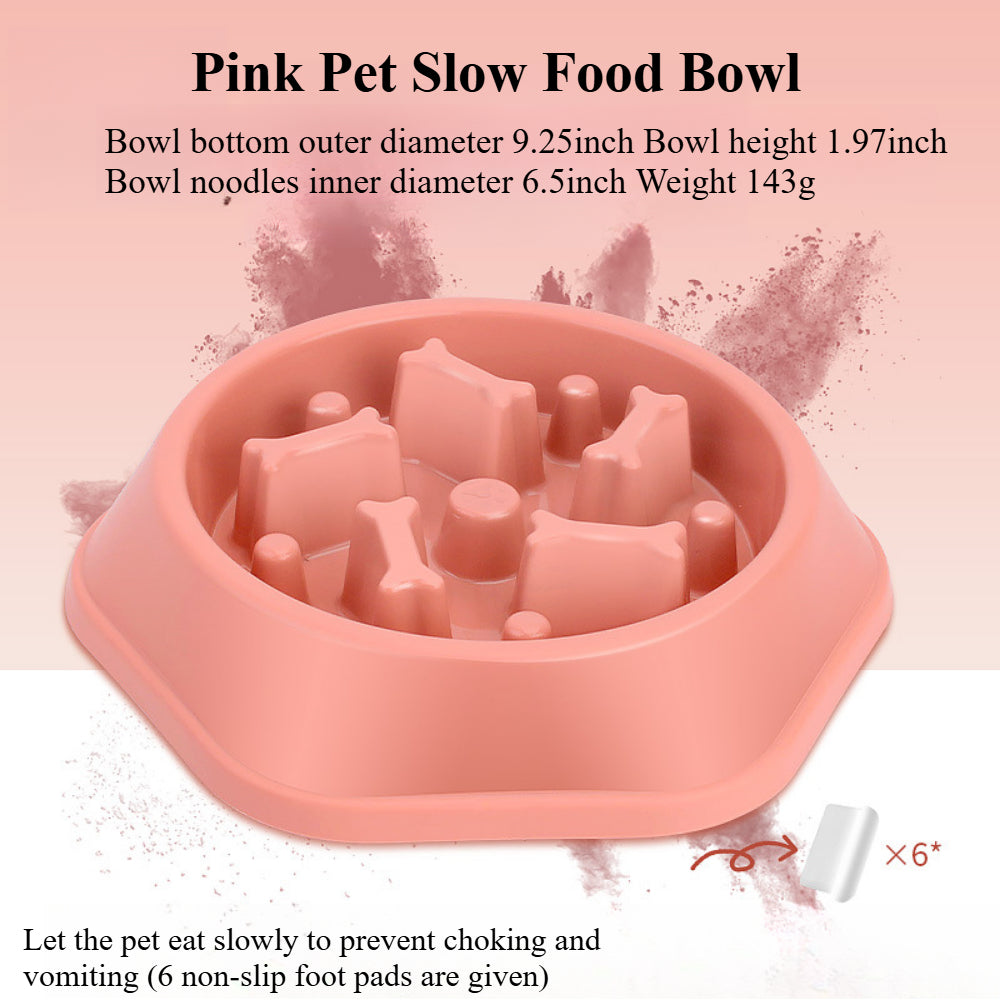 Dog Slow Feeder Bowl - Stops Fast Eating, Prevents Choking & Bloating (Non-Slip Design)