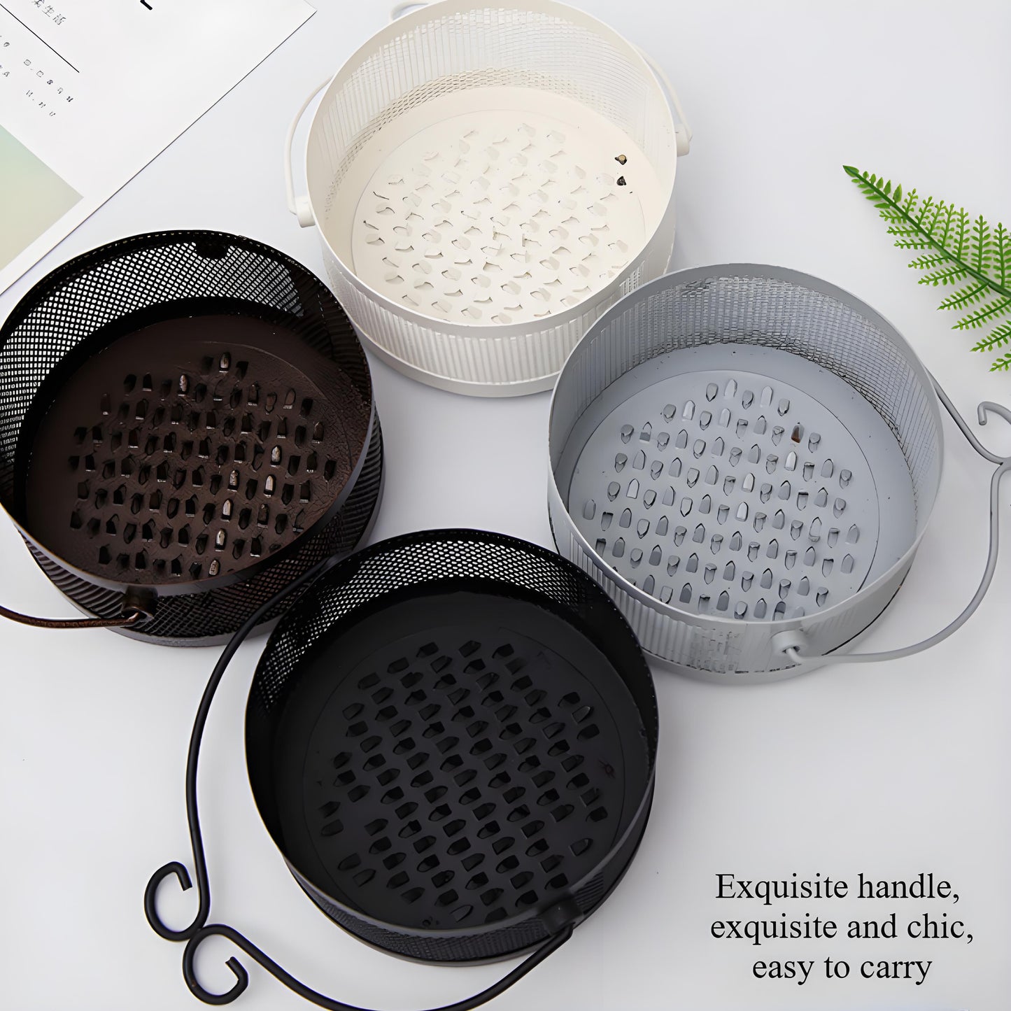 Portable Mosquito Coil Burner (2PCS) – Indoor & Outdoor Incense Holder for Camping, Patio, and Travel