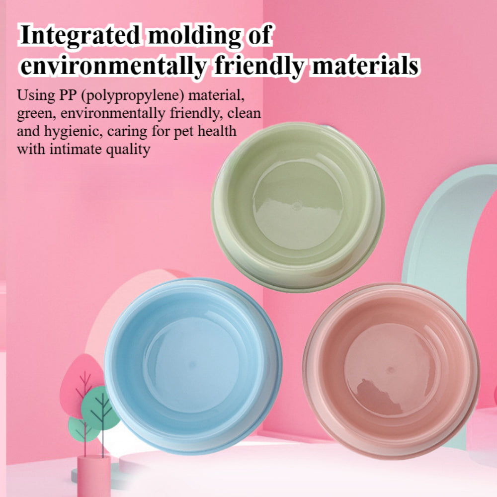 Pet Feeding Set – Colorful Plastic Bowls for Dogs, Cats & Small Pets