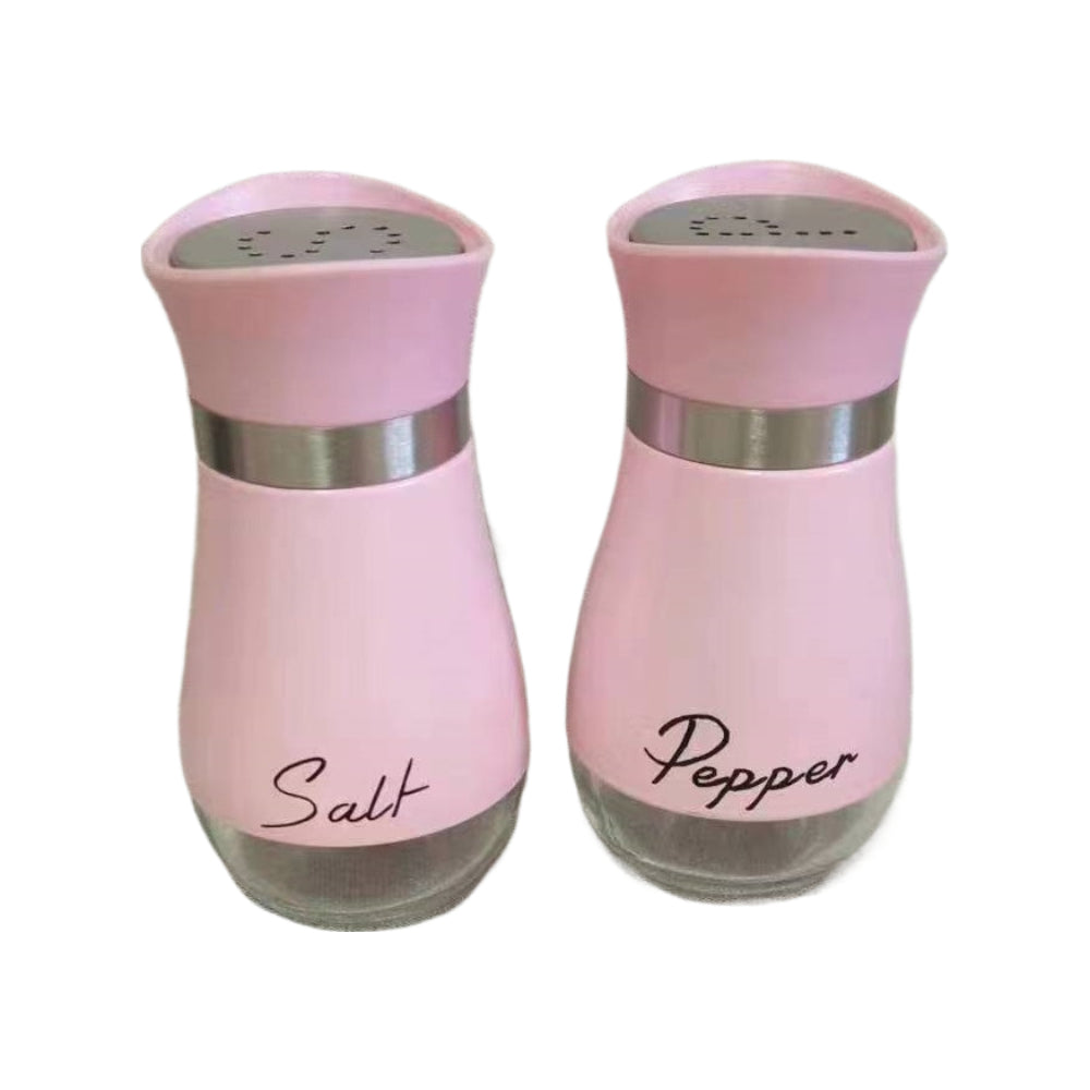 Stainless Steel Salt and Pepper Shakers Set – Premium Glass-Bottom Dispensers for Kitchen, BBQ, Camping & Table Use