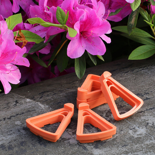 10-Pack Pot Feet Risers - Heavy Duty Planter Standoffs for Indoor/Outdoor Use - Improves Drainage & Protects Decks