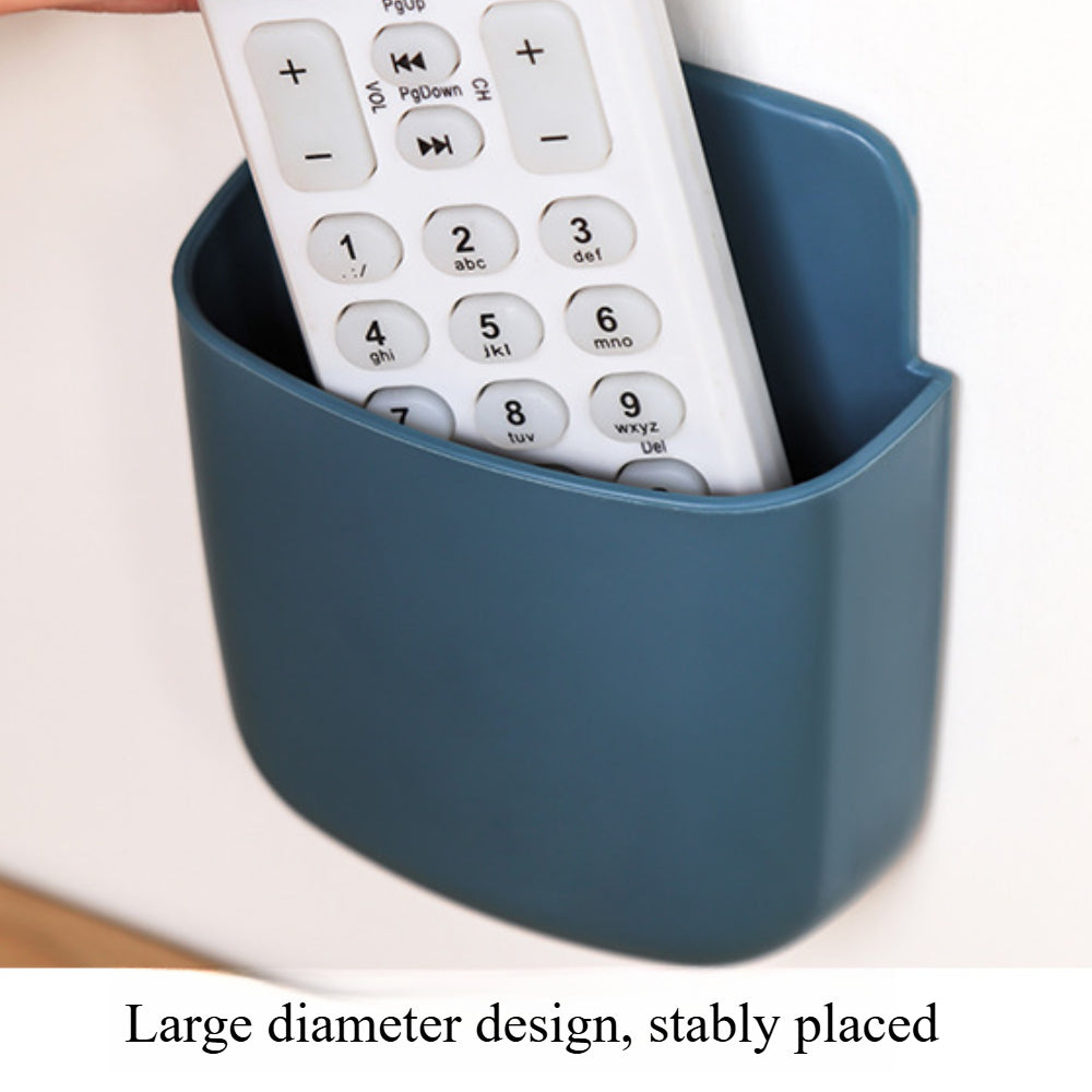 4-Pack Wall Mount Remote & Phone Holder - Space Saving Organizer for Home, Office, School