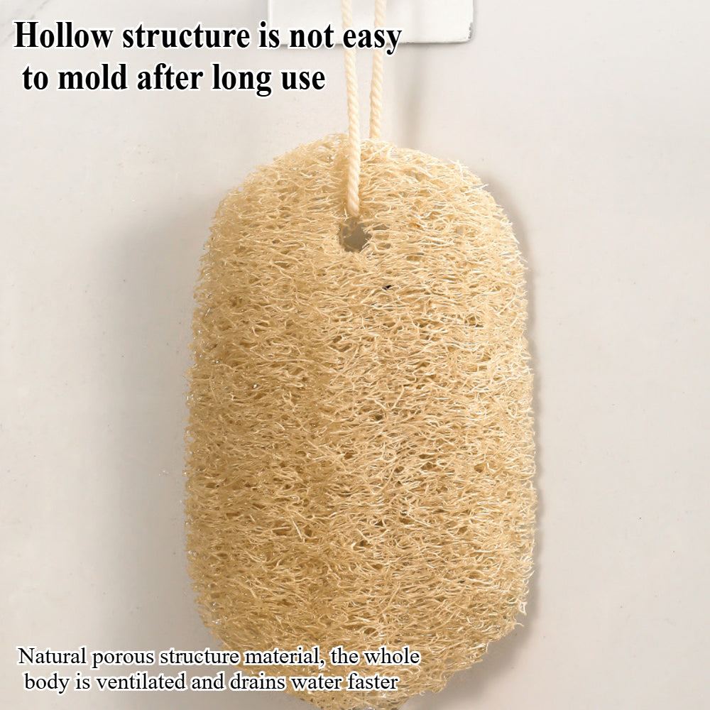 Natural Loofah Sponge & Dishcloth – Scratch-Resistant Cleaning Tools for Kitchen, Bathroom, and Household(2pcs)