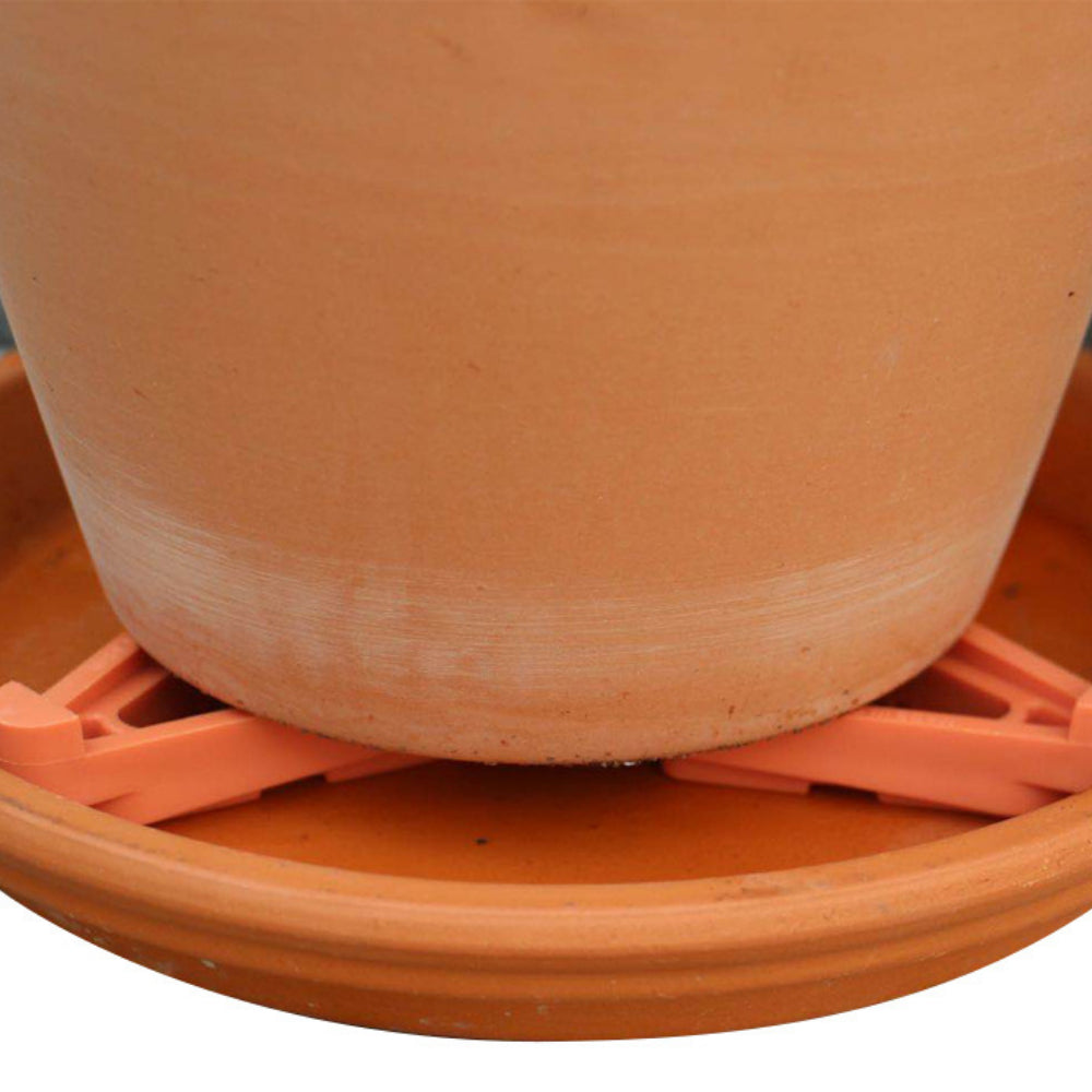 10-Pack Pot Feet Risers - Heavy Duty Planter Standoffs for Indoor/Outdoor Use - Improves Drainage & Protects Decks