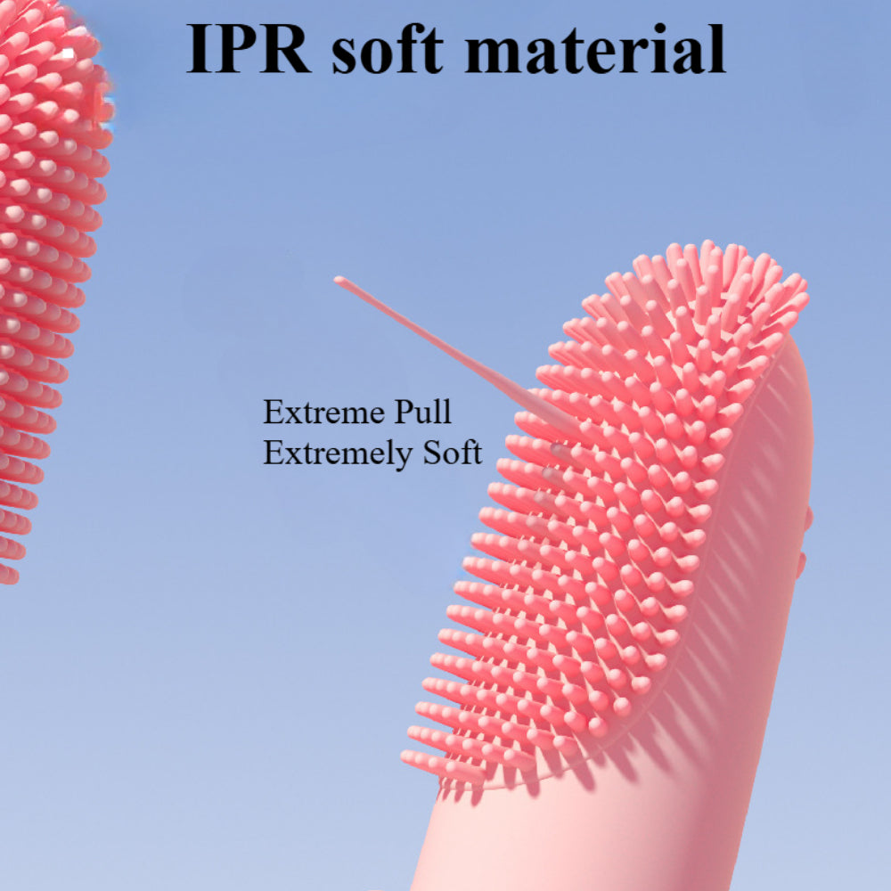 3-Pack Double Finger Dog Toothbrush Kit - 135° Soft Bristle Toothbrush for Small, Medium & Large Dogs, Cats & Puppies (360° Dental Cleaning)