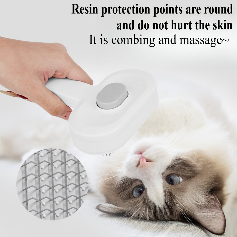 Magic Self-Cleaning Pet Brush - Shedding & Massage Tool for Cats & Dogs