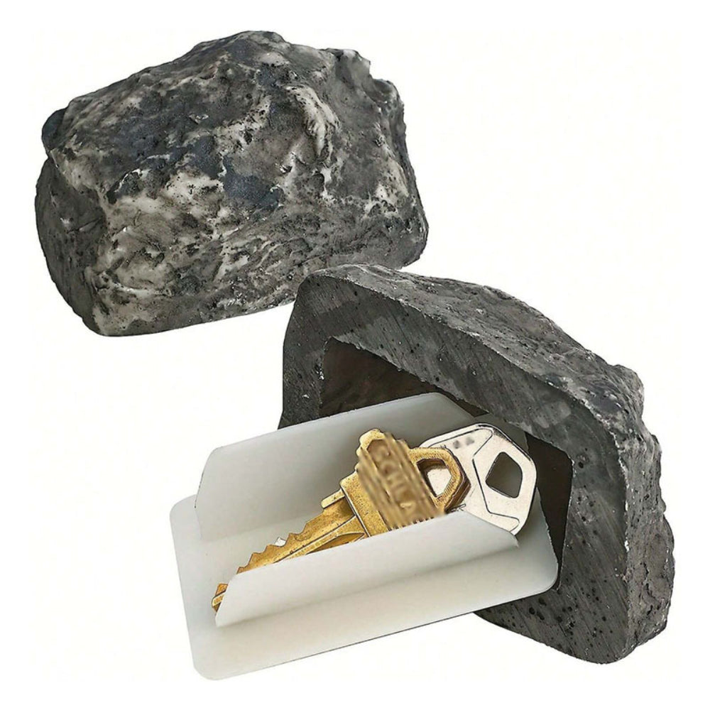 Hidden Key Safe Fake Rock – Waterproof Outdoor Key Holder Box Disguised as Garden Stone