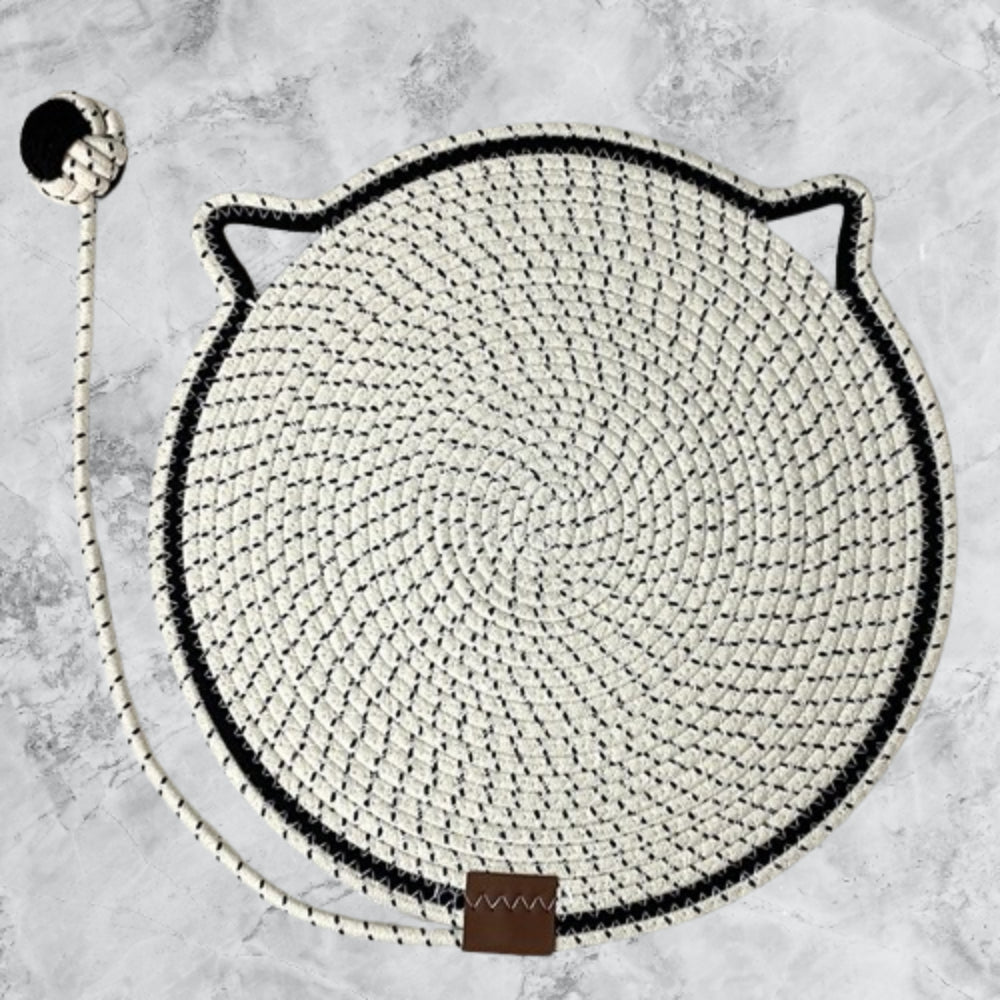 Extra-Large Cat Scratching Mat – Durable Cotton Rope Protects Sofas, Couches & Walls