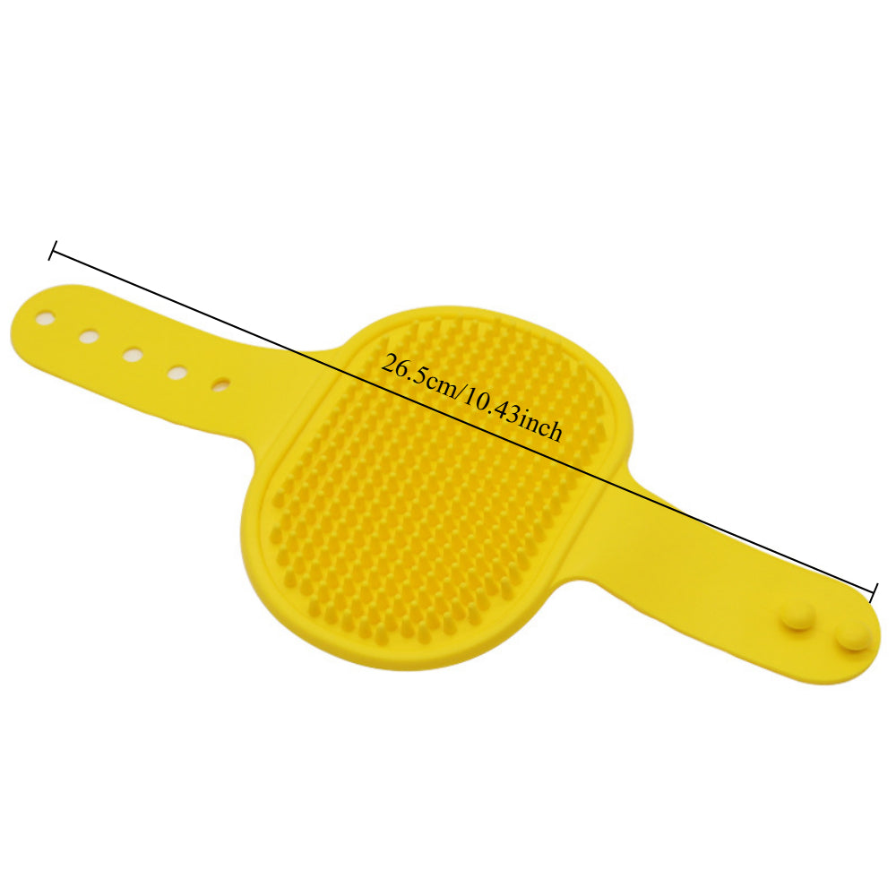 Dog Bath Brush & Massager – Adjustable Grooming Brush for Dogs & Cats with Soothing Silicone Bristles, Perfect for Short & Long Hair