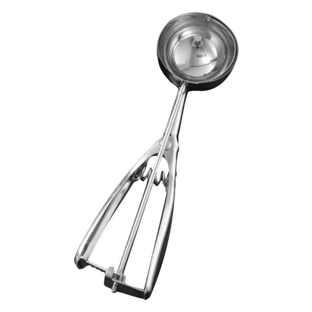 Stainless Steel Large Cookie & Ice Cream Scoop – Ergonomic Trigger Design for Baking and Scooping