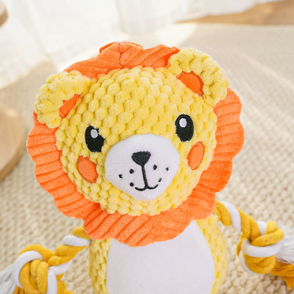 Durable Squeaky Dog Toys – Cute Plush & Rope Chew Toys for Small & Medium Dogs, Indoor/Outdoor Play, Perfect Pet Gift