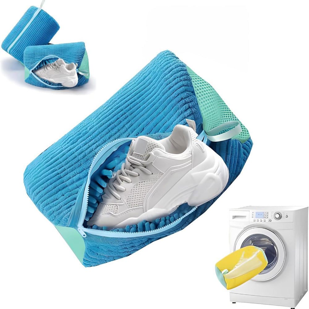 Reusable Shoe Washing Machine Bags (2-Pack) – 360° Deep Clean for Sneakers – Washer & Dryer Safe Laundry Bags