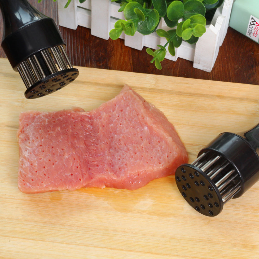 Professional Meat Tenderizer Tool - Ultra Sharp Stainless Steel Needle Blades for Steak,Marinade & Cooking etc.