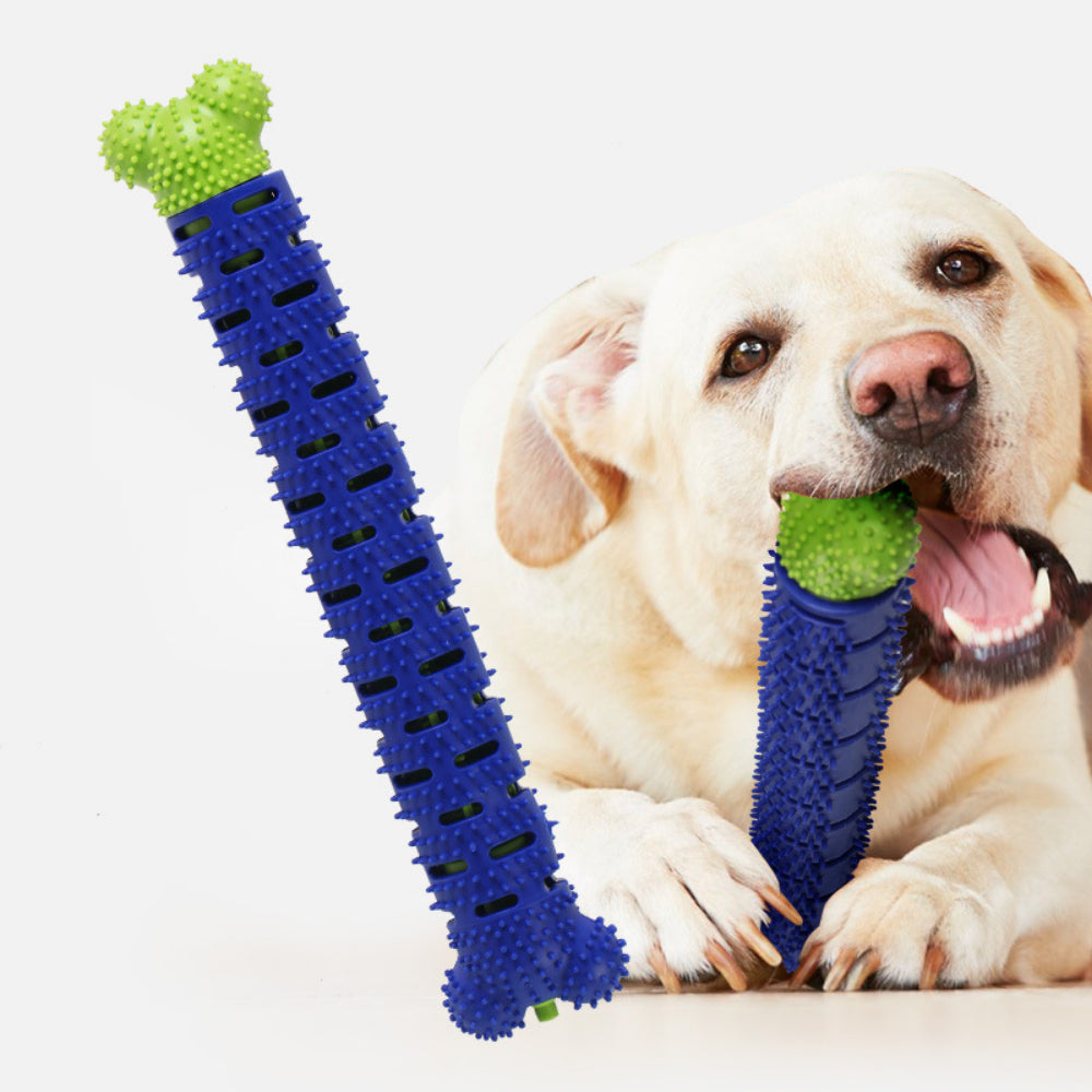 Interactive Dental Chew Toy for Dogs - Dual-Action Toothbrush Design, Promotes Oral Health & Play (Small Dogs/Puppies)