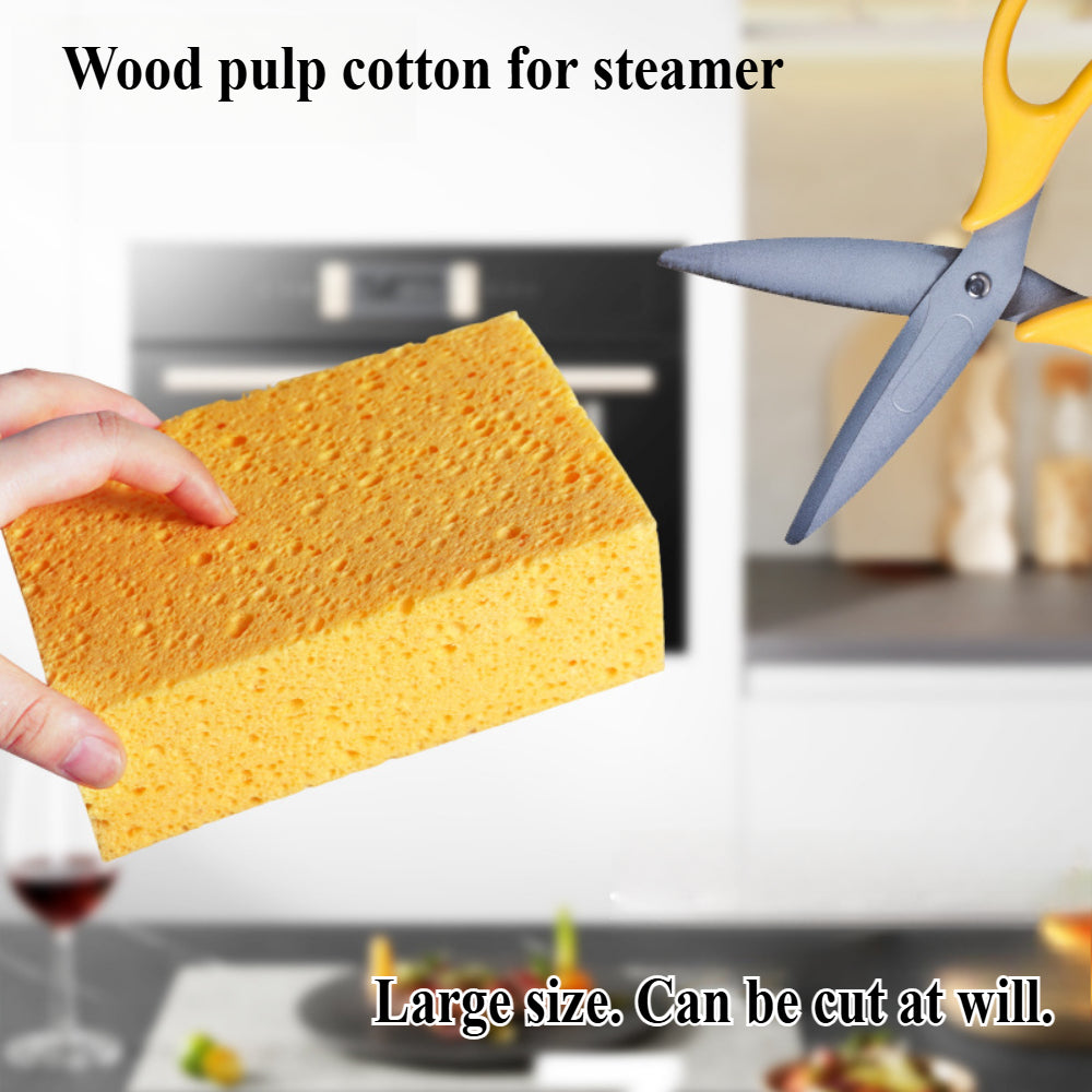Eco-Friendly Kitchen Sponges 2-Pack - Thick Natural Scrub Sponges for Tough Cleaning on Dishes & Cookware