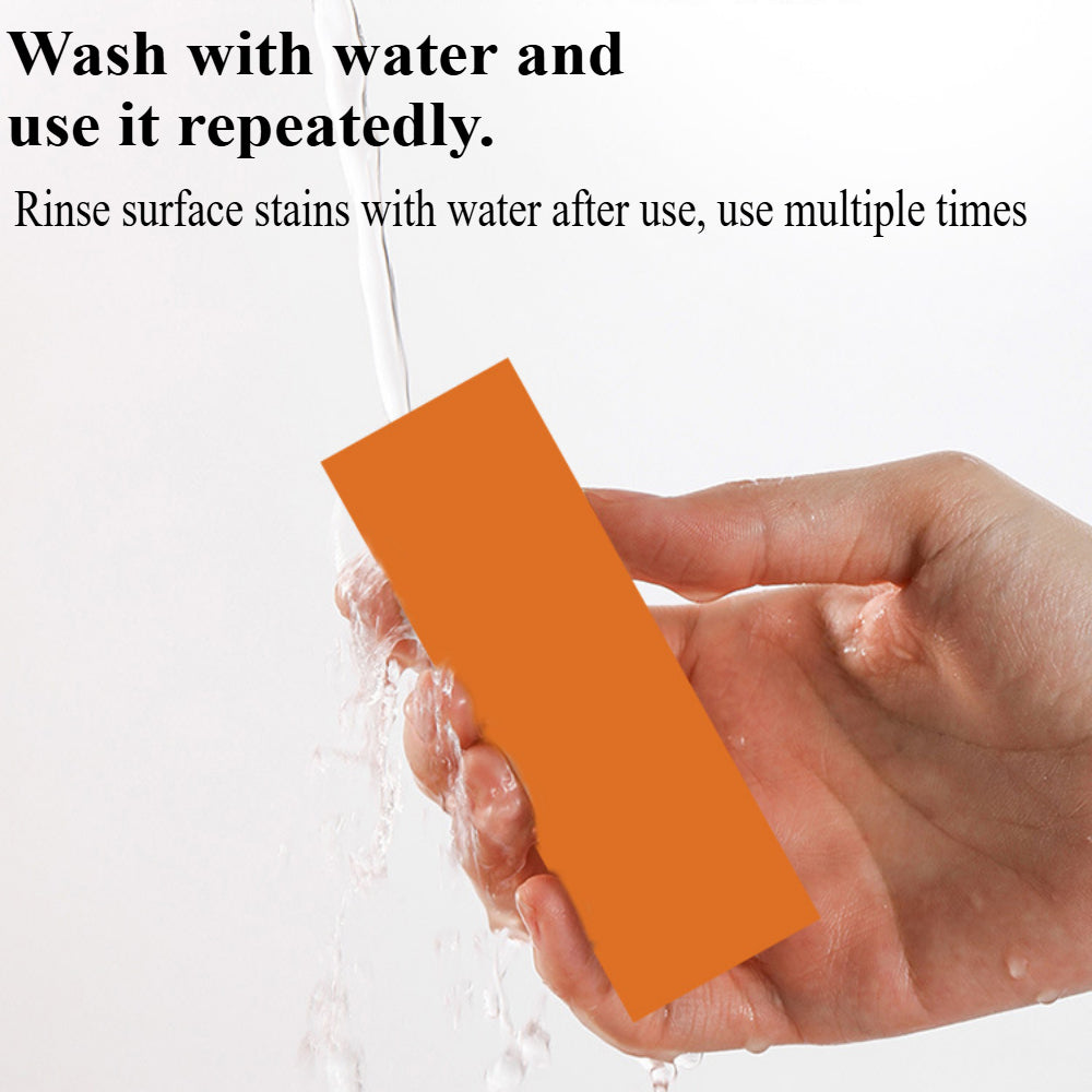 Magic Stainless Steel Scratch Eraser - 4 Piece Cleaning Kit for Removing Rust, Water Marks & Scratches from Kitchenware