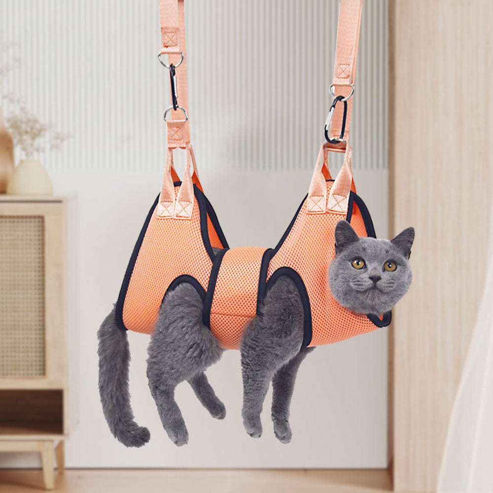 Stress-Free Dog Grooming Hammock – Breathable & Adjustable Pet Sling for Nail Trims, Baths & Grooming