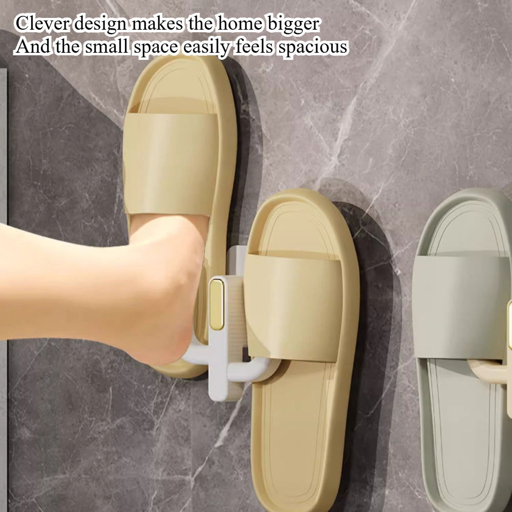 4-Pack No-Drill Shoe Rack - Sticky Mount Hanging Organizer for Doors/Walls