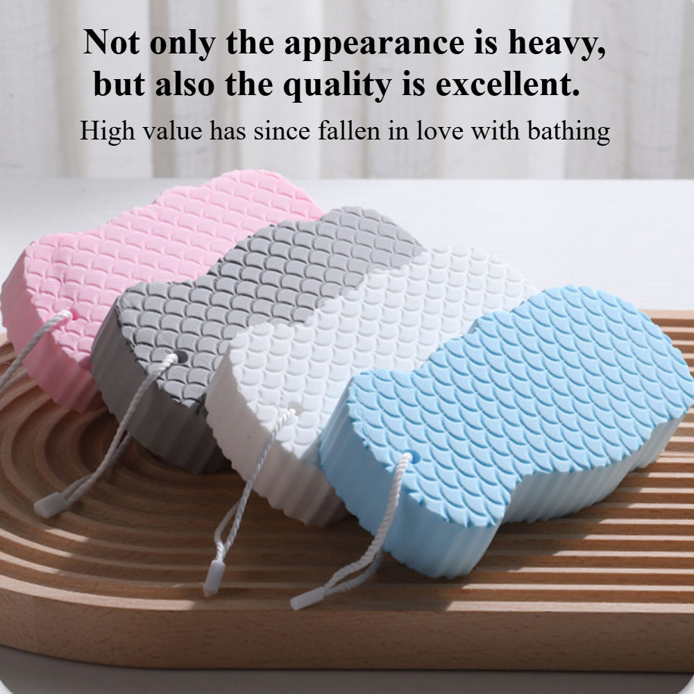 4 PCS Exfoliating Bath Sponges Set - Body Scrub Sponges for Dead Skin Removal - Gentle for Adults, Baby & Pregnant Women