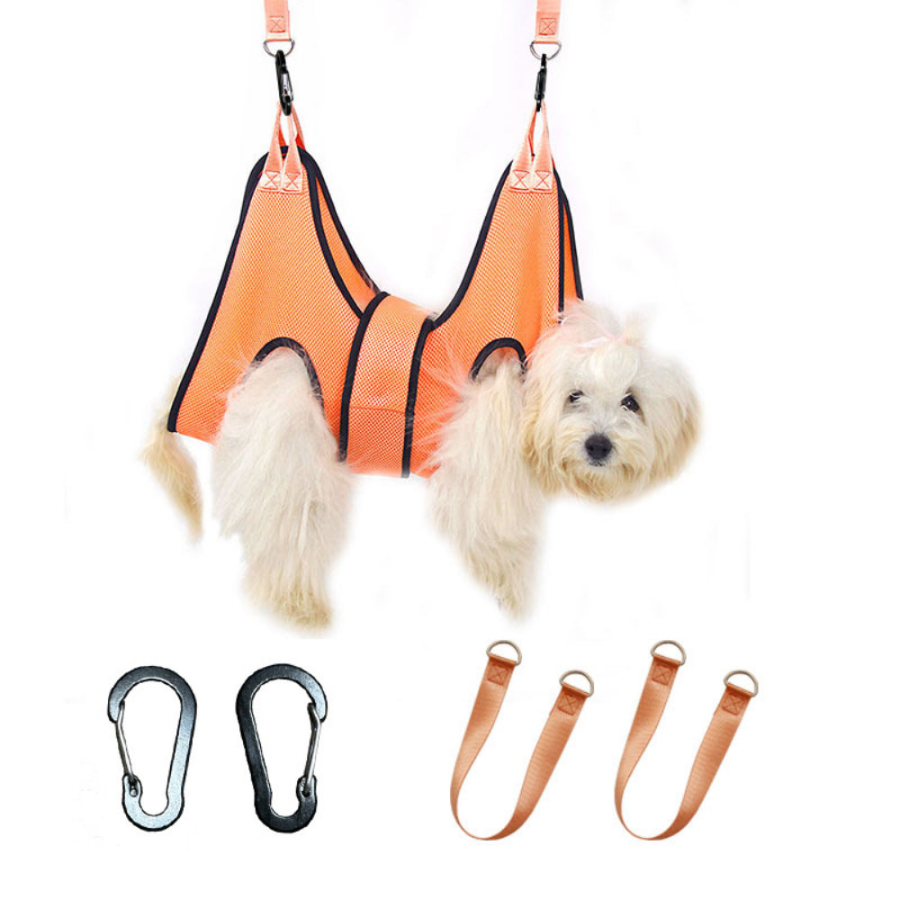 Stress-Free Dog Grooming Hammock – Breathable & Adjustable Pet Sling for Nail Trims, Baths & Grooming