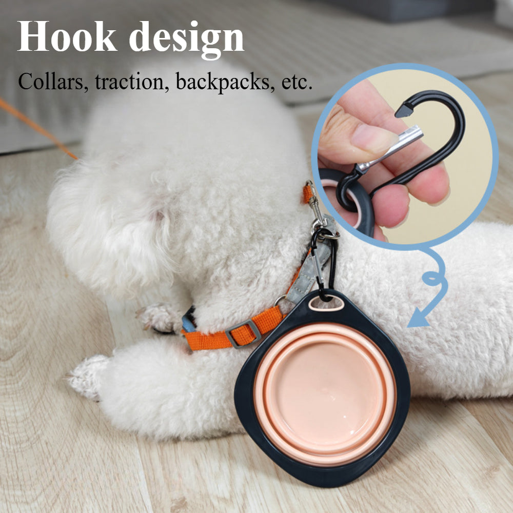 2-Pack Collapsible Dog Bowls – Lightweight Pet Travel Food & Water Dishes