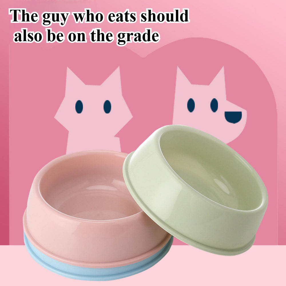 Pet Feeding Set – Colorful Plastic Bowls for Dogs, Cats & Small Pets