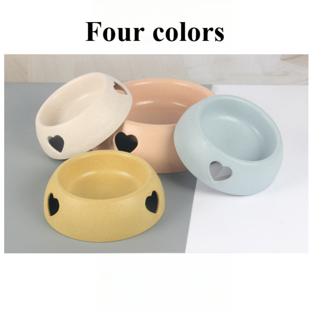 Pet Food Water Bowls Combo - Durable Plastic Wheat Pattern Feeder - Non-Tip Design for Small/Medium Dogs, Puppies, Cats & Kitten