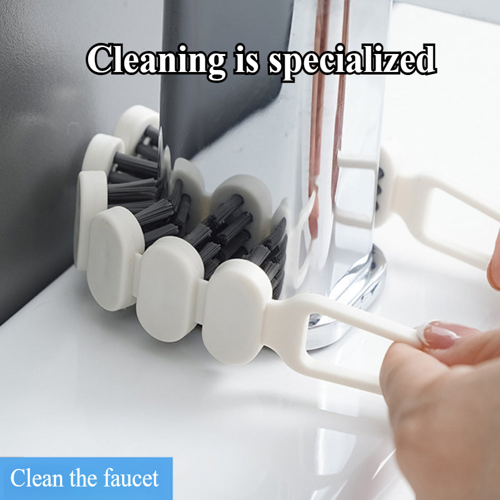 Professional Bendable Cleaning Brushes - Double-Sided Hard Bristle Design for Kitchen Sinks/Window Sills (3 Pack)