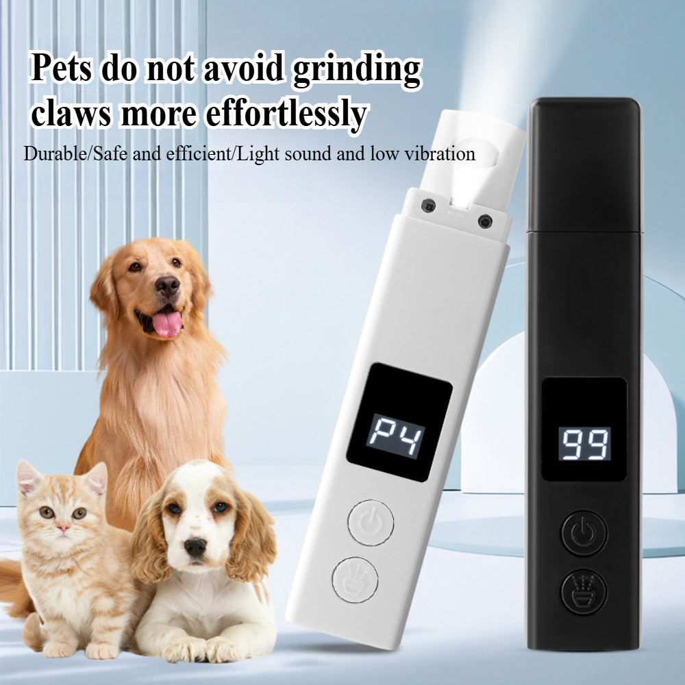 Electric Pet Nail Grinder – 4-Speed, Low Noise & Safe for Dogs & Cats of All Sizes