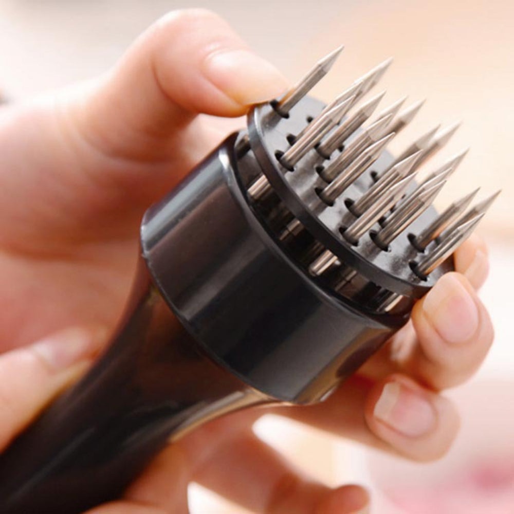 Professional Meat Tenderizer Tool - Ultra Sharp Stainless Steel Needle Blades for Steak,Marinade & Cooking etc.