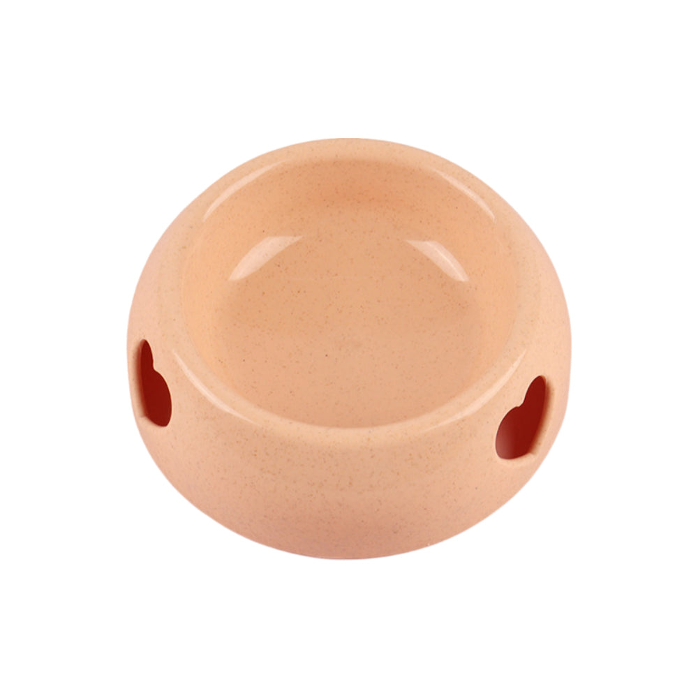 Pet Food Water Bowls Combo - Durable Plastic Wheat Pattern Feeder - Non-Tip Design for Small/Medium Dogs, Puppies, Cats & Kitten
