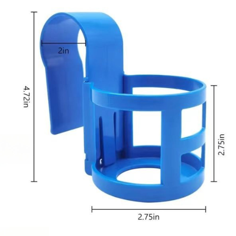 3-Pack No-Spill Pool Cup Holders – Fits 2" Round Top Bars on Above Ground Pools, Durable Plastic Drink Holders for Beer,etc.