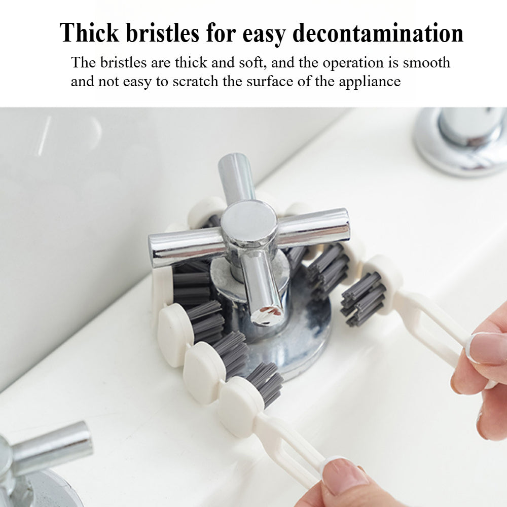 Professional Bendable Cleaning Brushes - Double-Sided Hard Bristle Design for Kitchen Sinks/Window Sills (3 Pack)