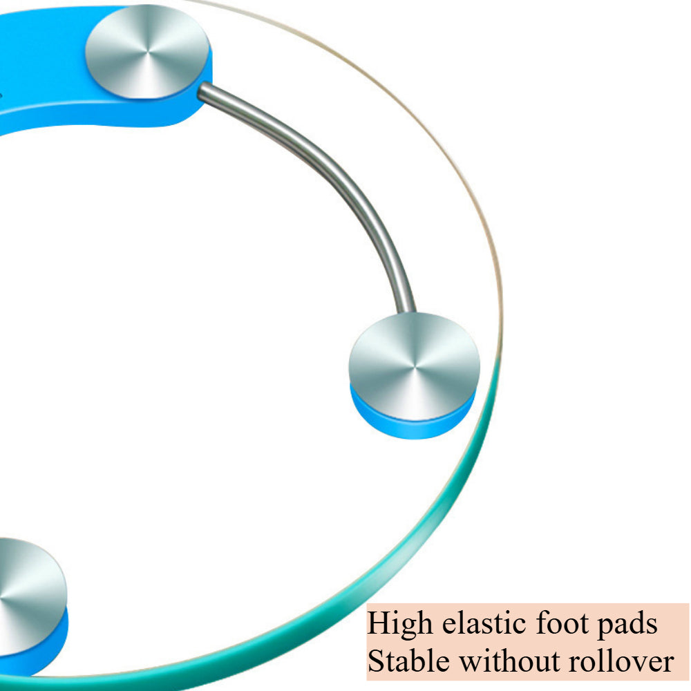 USB Charging money,Modern Glass Digital Scale - Accurate Body Weight Tracking with LCD Screen, 180KG Max, Sleek Round Design