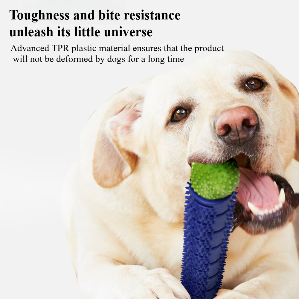 Interactive Dental Chew Toy for Dogs - Dual-Action Toothbrush Design, Promotes Oral Health & Play (Small Dogs/Puppies)