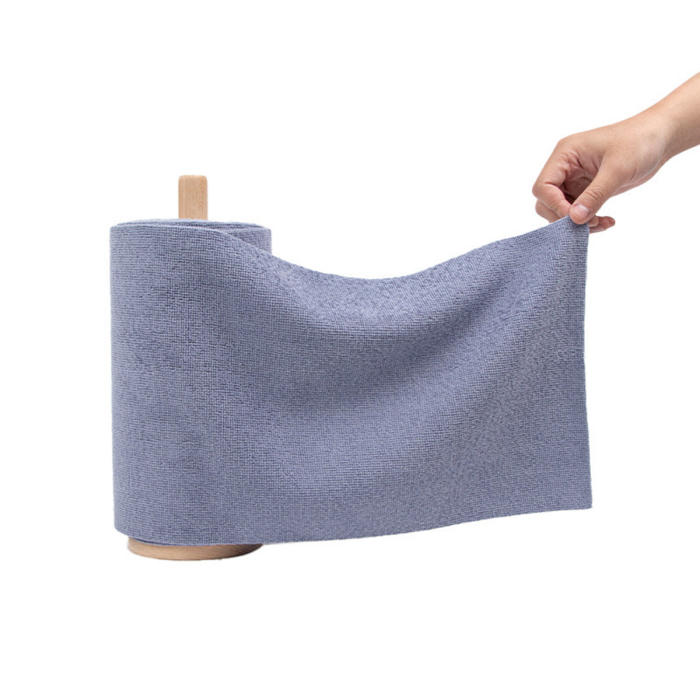 20-Pack Microfiber Towels on a Roll - Reusable, Super Absorbent & Easy-Tear Dish Cloths (9.8"x9.8")