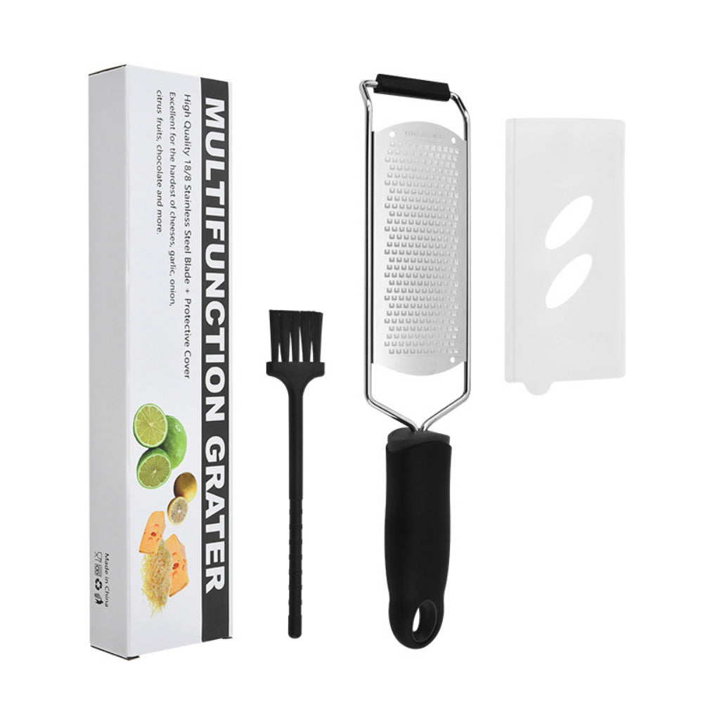 Stainless Steel 304 Cheese & Lemon Zester - Wide Blade Grater for Kitchen