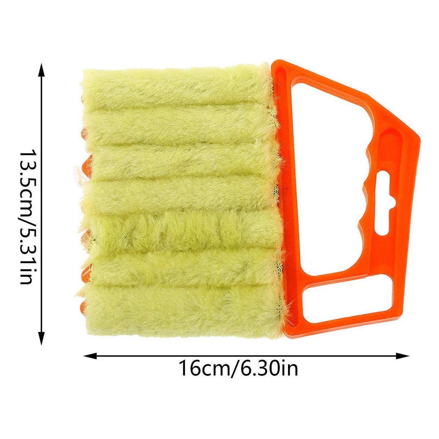 7-Finger Blind Cleaner Duster Tool - Handheld Mini Brush for Window Blinds, Air Conditioner Vents, Fans, and Car Vents (3pcs)