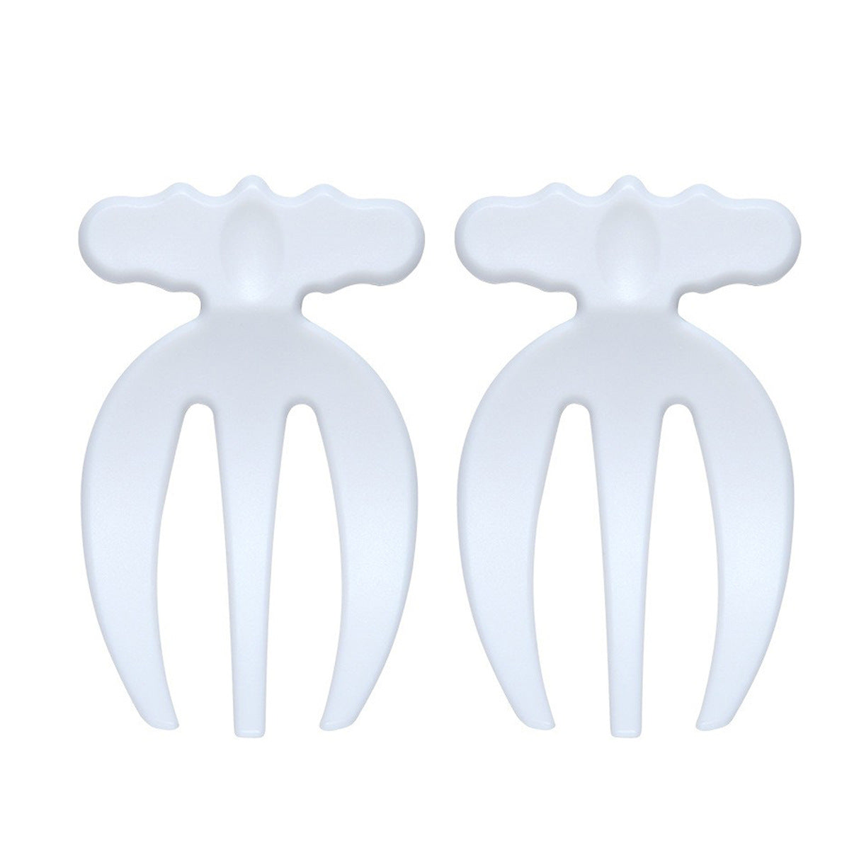Salad Tossing Claws 2-Piece Set – Plastic Serving Utensils for Buffets, Pasta, Fruit – Food Mixing Tools with Comfort Grip