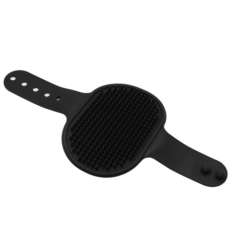 Dog Bath Brush & Massager – Adjustable Grooming Brush for Dogs & Cats with Soothing Silicone Bristles, Perfect for Short & Long Hair