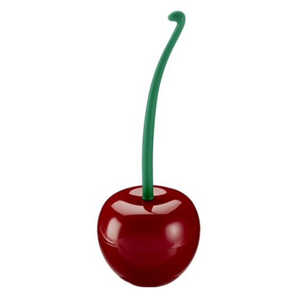 Cherry Toilet Brush Set - Creative, Rust-Resistant with Holder & Long Handle for Deep Cleaning & Bathroom Decor