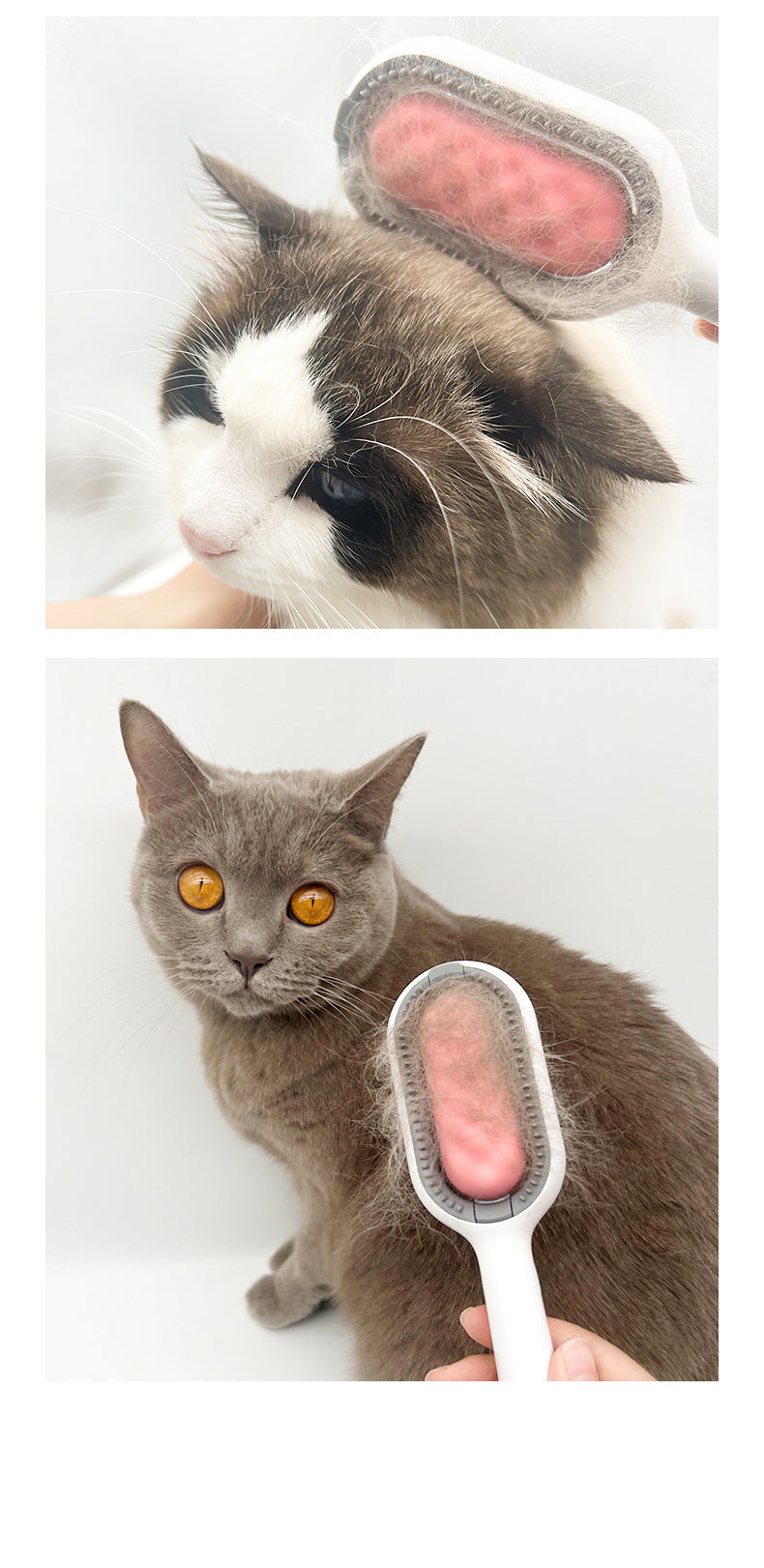 Universal Pet Dematting Comb - Safe Knot Remover for Matted Cat/Dog Hair - Ergonomic Brush for Loose Fur & Undercoat Removal