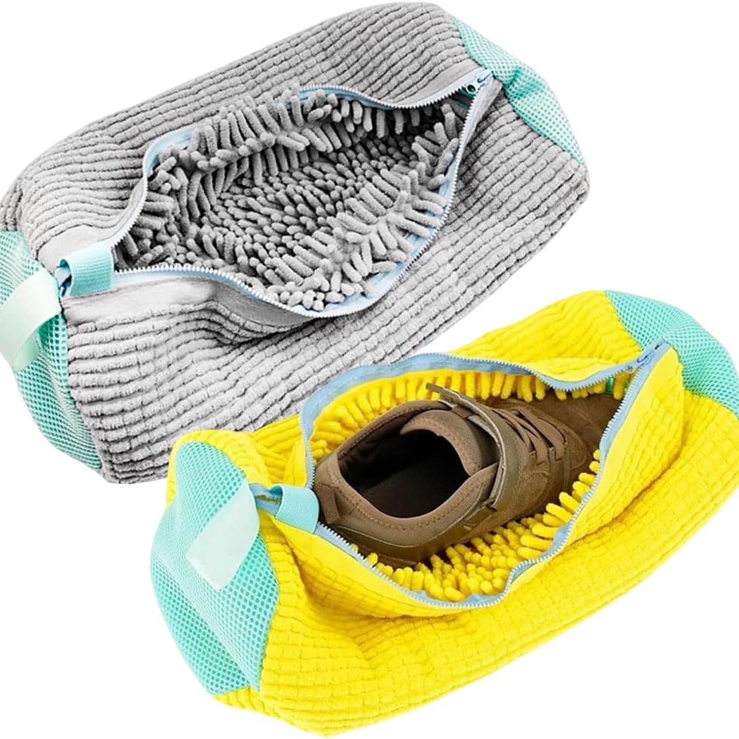 Reusable Shoe Washing Machine Bags (2-Pack) – 360° Deep Clean for Sneakers – Washer & Dryer Safe Laundry Bags